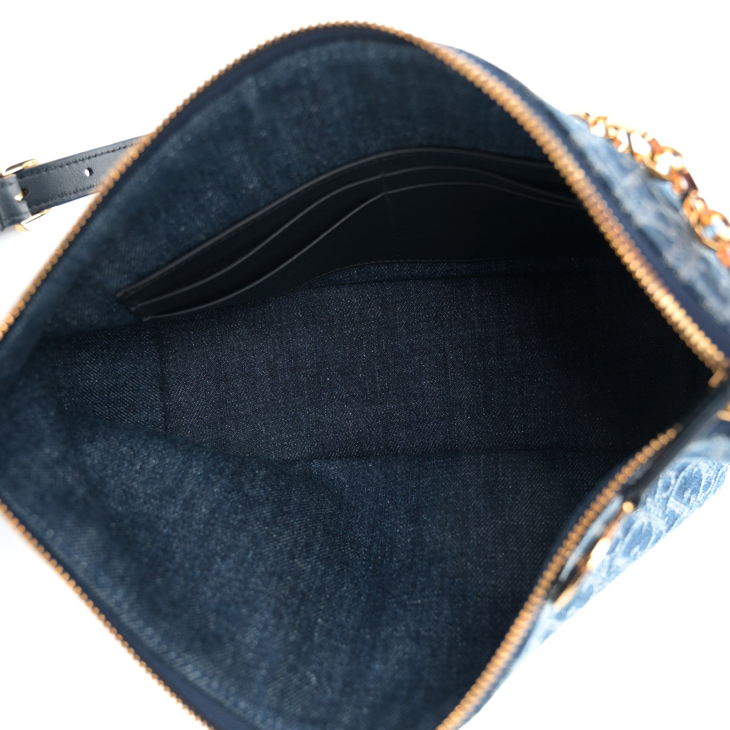 Dior Blue Oblique Denim Pouch