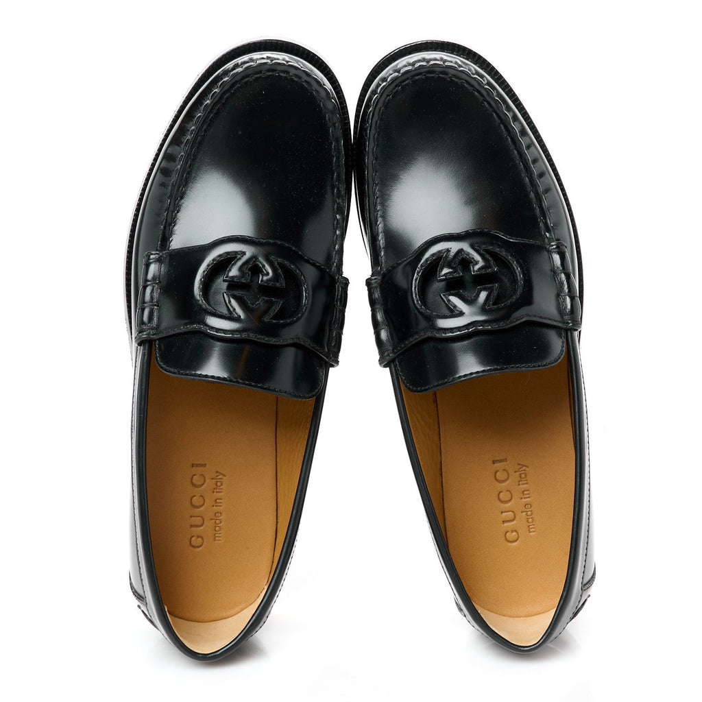 Gucci Black Patent Leather Loafers