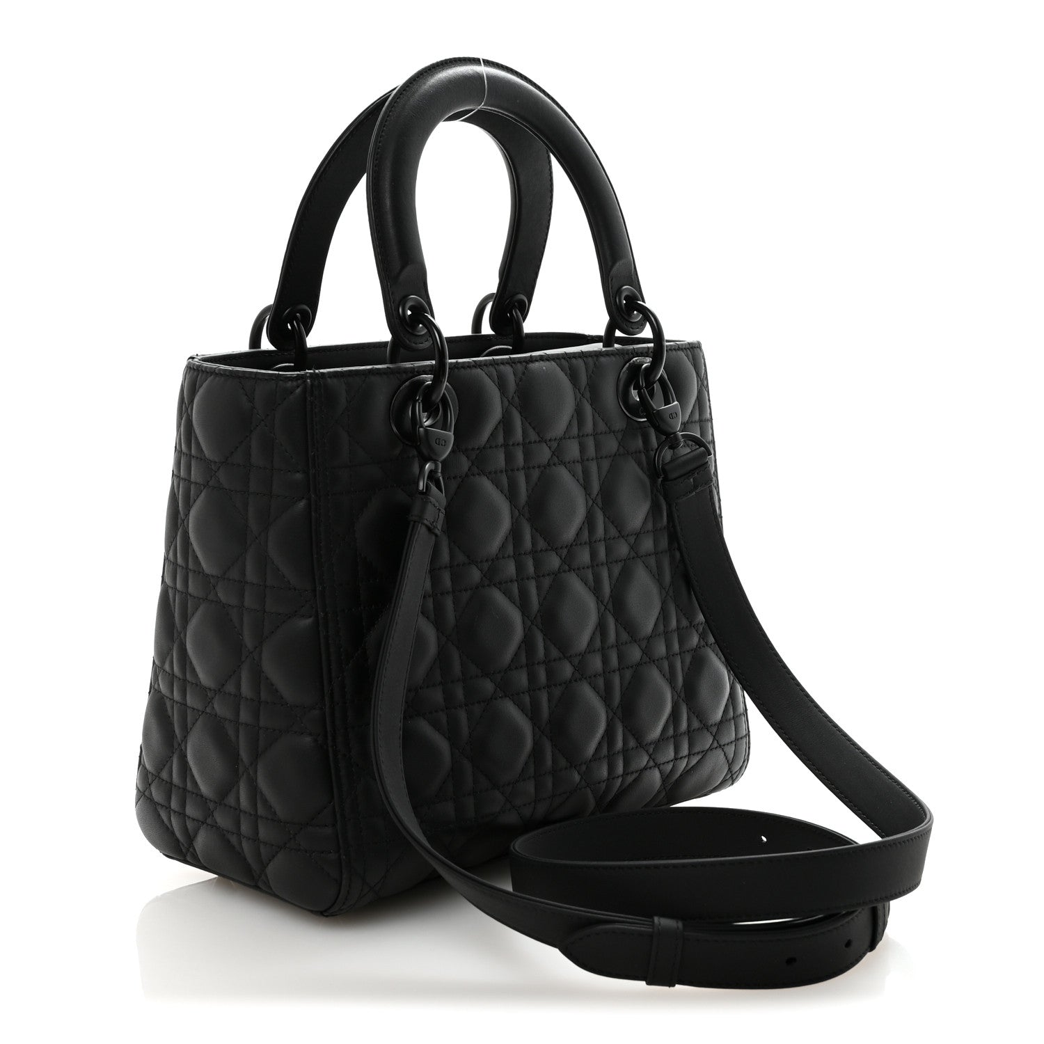 Dior Black Ultramatte Lady Dior Bag