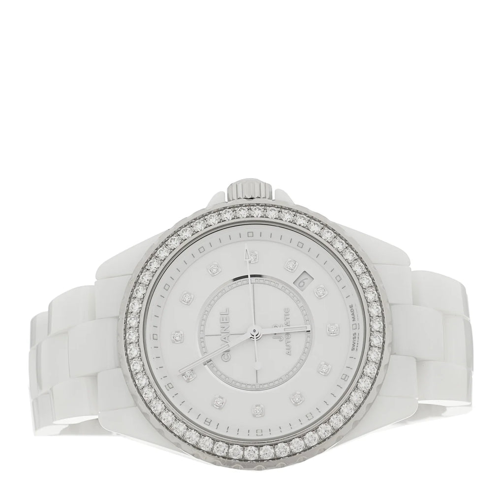 Chanel J12 White Ceramic Diamond
