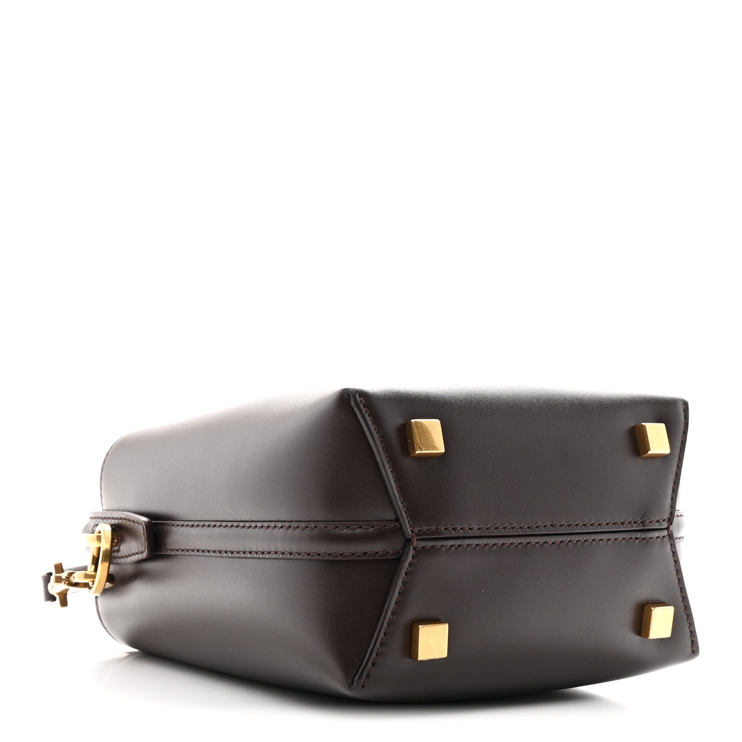 Saint Laurent Brown Leather Bucket Bag