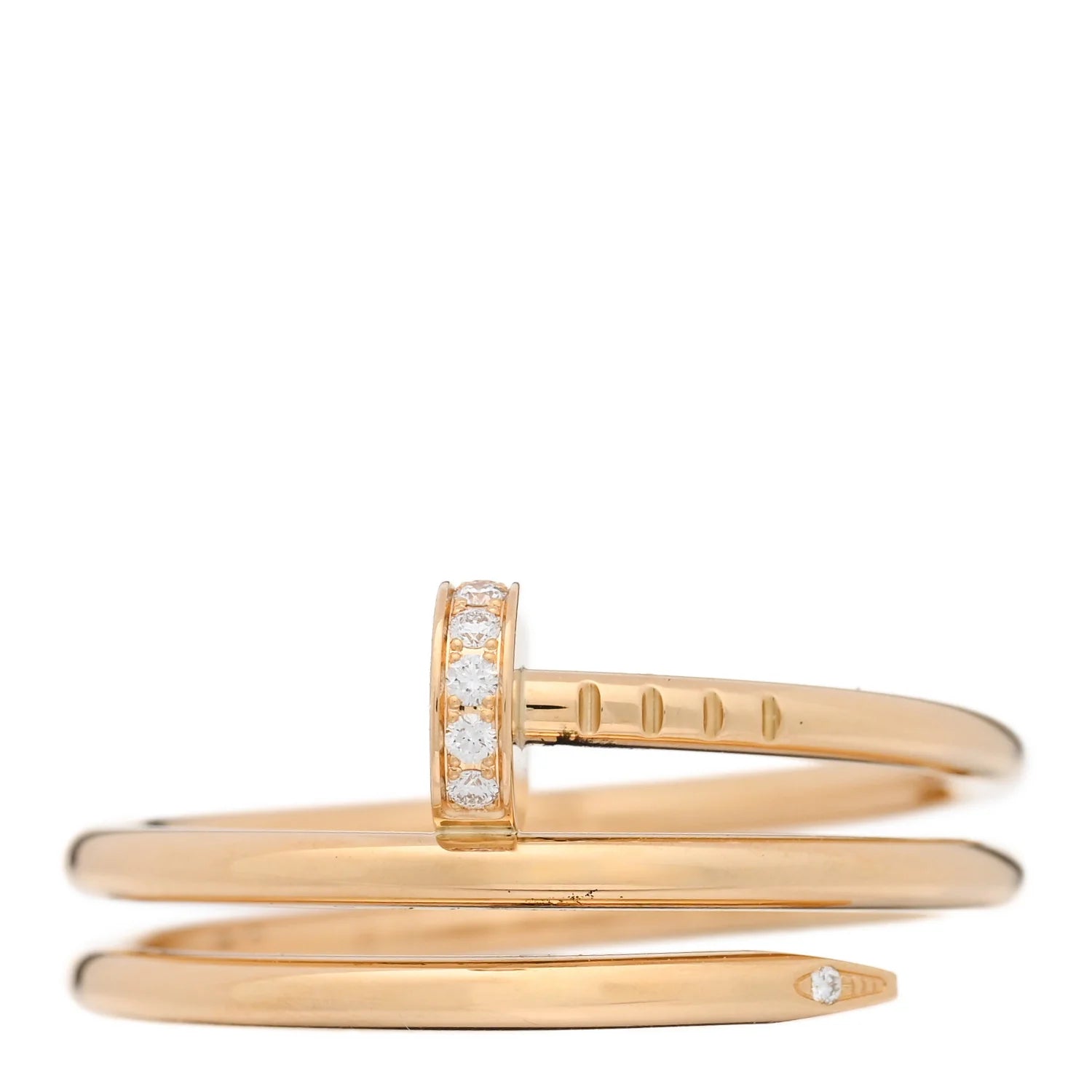 Cartier Gold Diamond Clou Ring