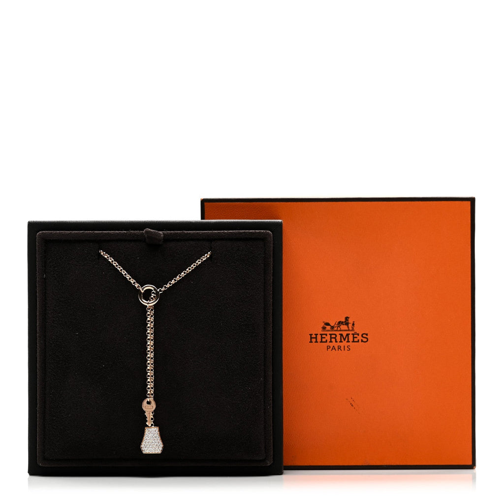 Hermes Rose Gold Diamond Kelly