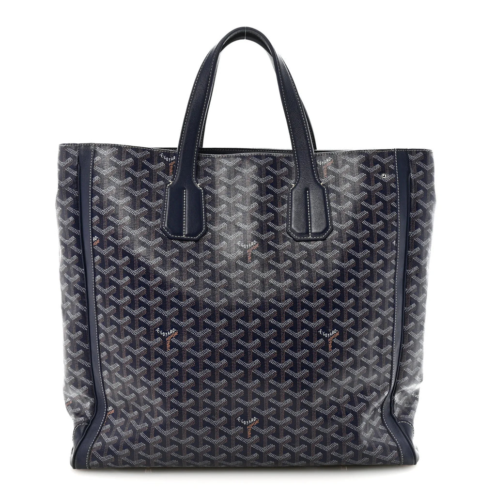 Goyard Navy Goyardine Voltaire Tote