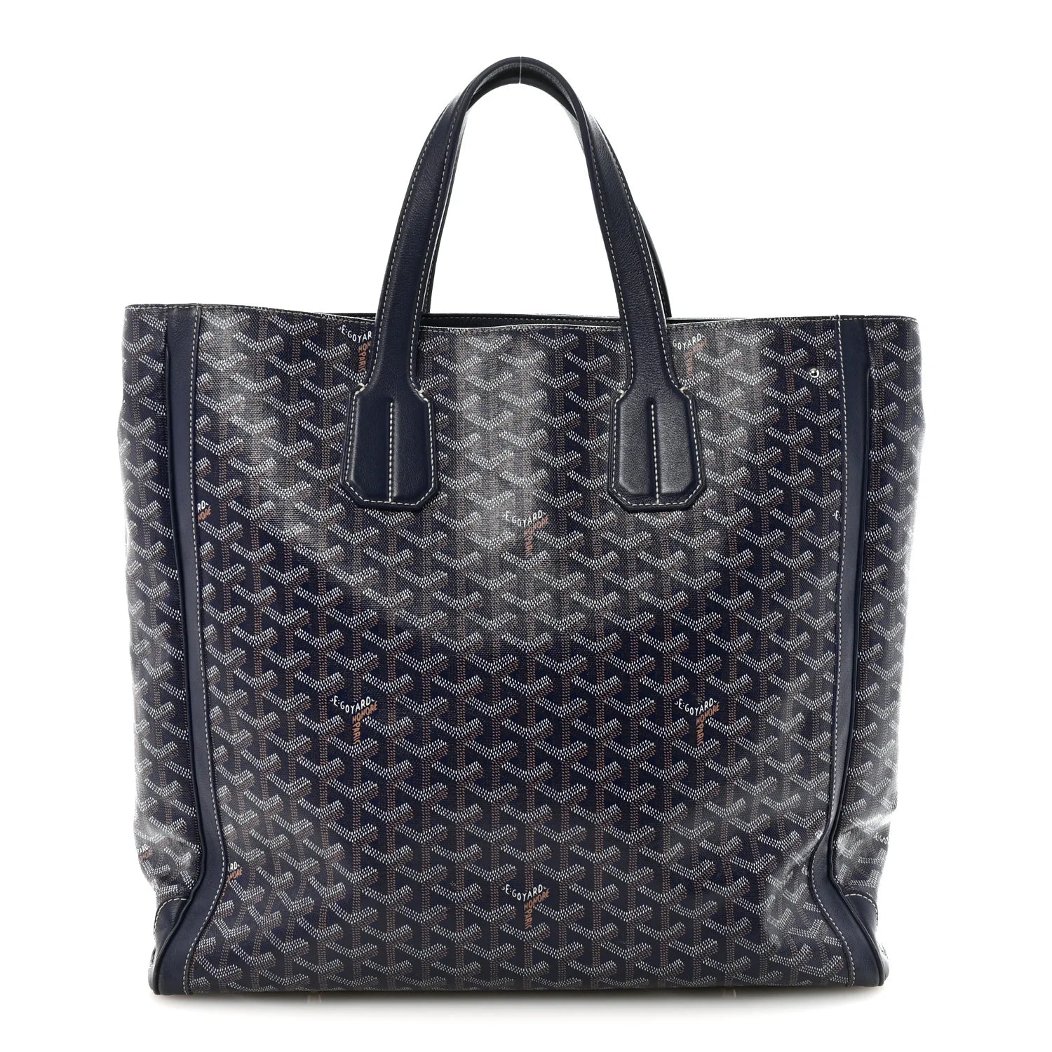 Goyard Navy Goyardine Voltaire Tote