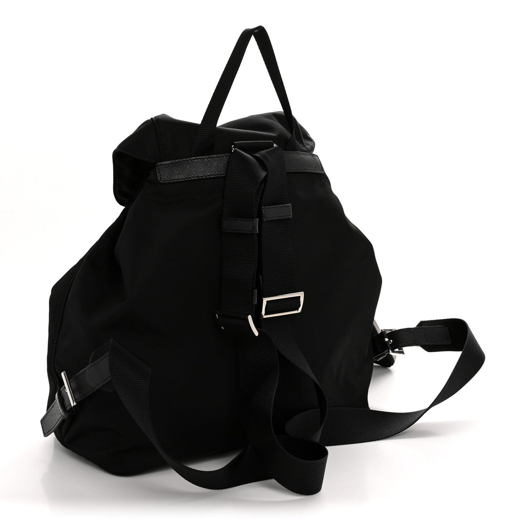 Prada Black Nylon Pocket Backpack
