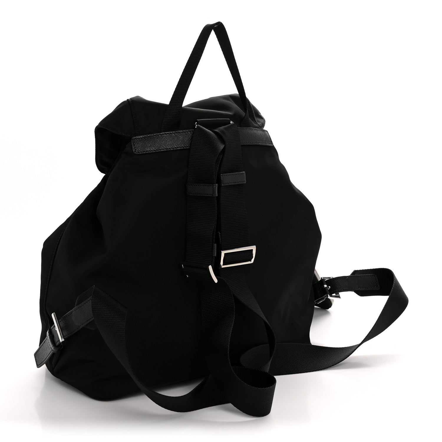 Prada Black Nylon Pocket Backpack