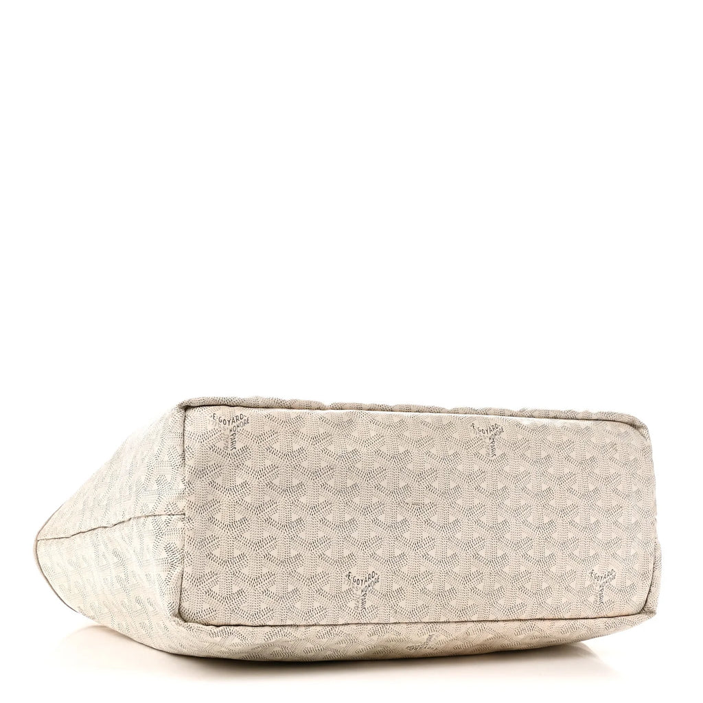 Goyard White Goyardine Saint Louis GM