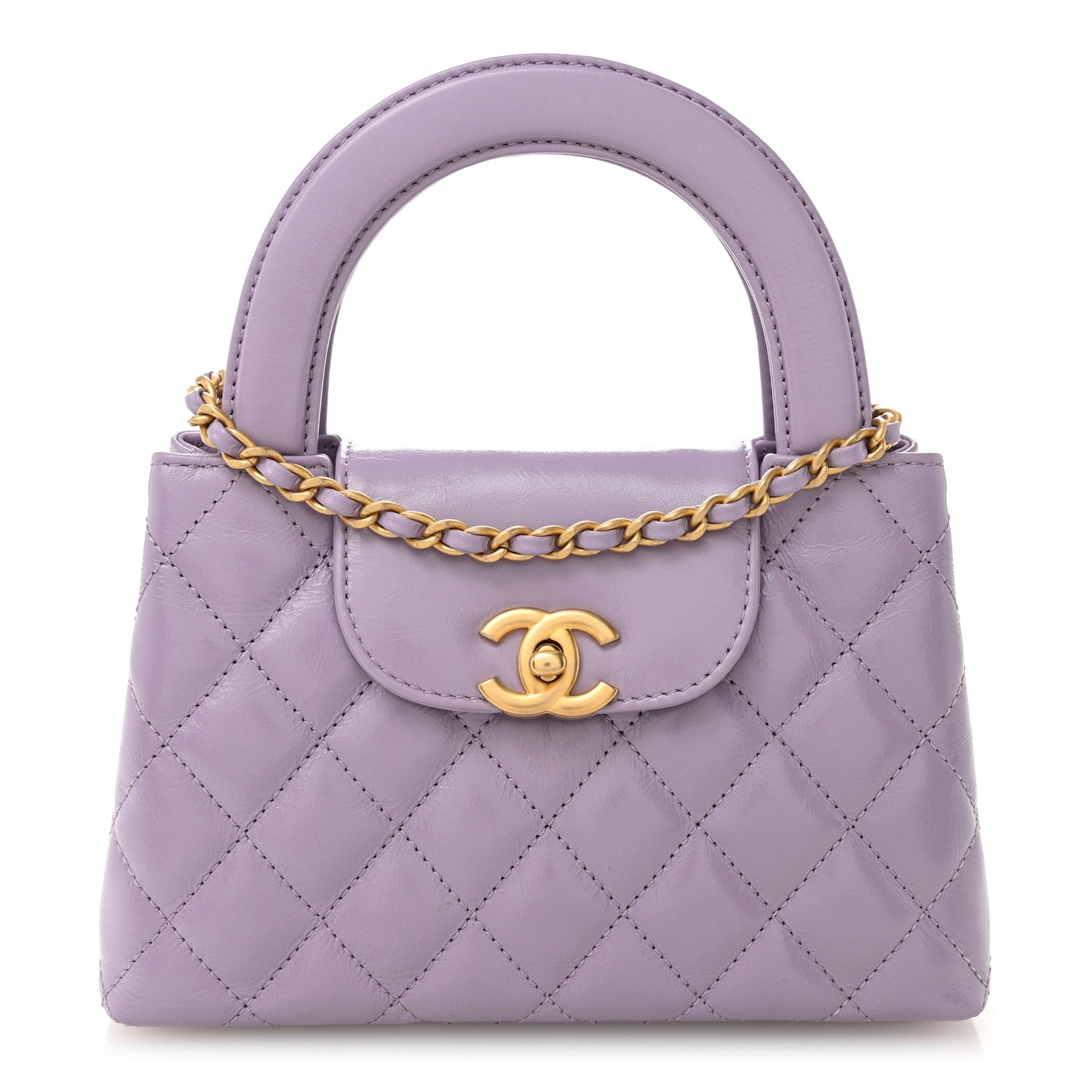 Chanel Lavender Quilted Lambskin Bag