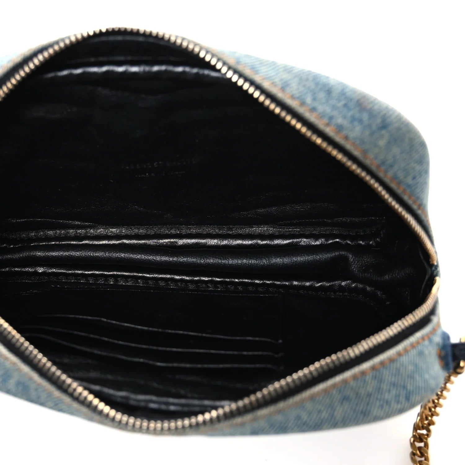 Saint Laurent Denim Quilted Lou