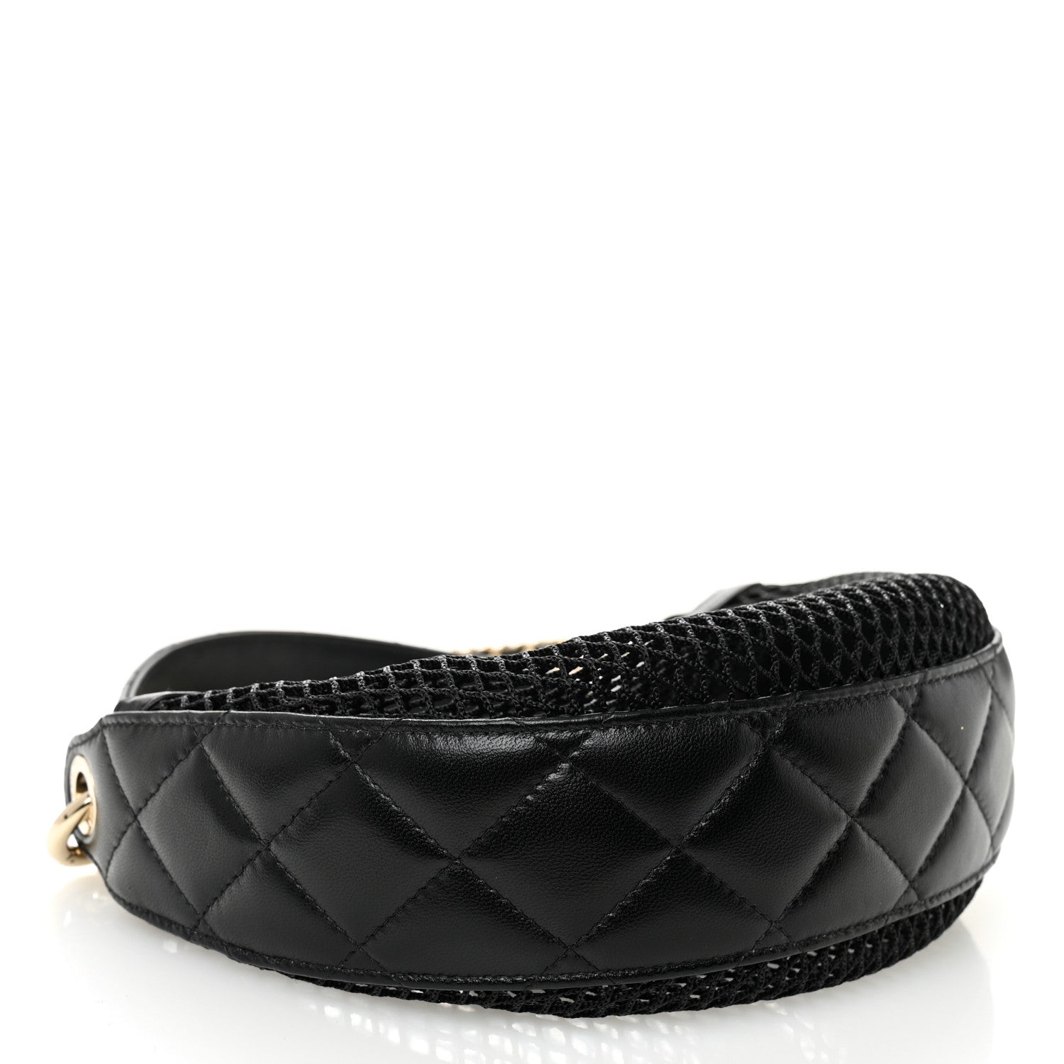 Chanel Black Mesh Hobo Bag