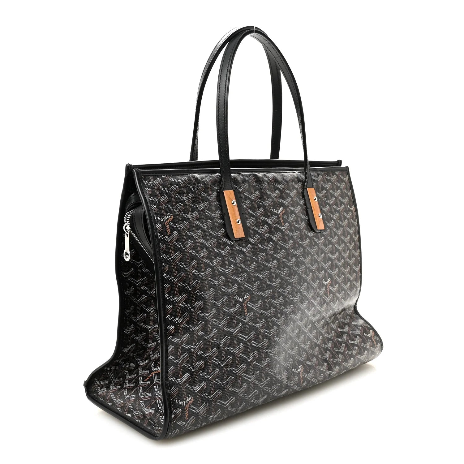 Goyard Black Goyardine Voltaire Tote