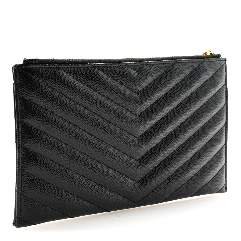Saint Laurent Black Quilted Pouch