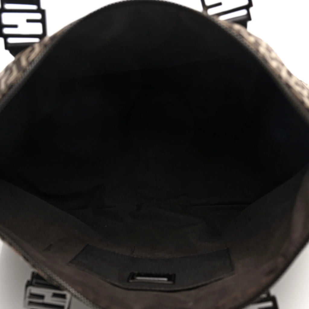 Fendi Black Zucchino Canvas Tote