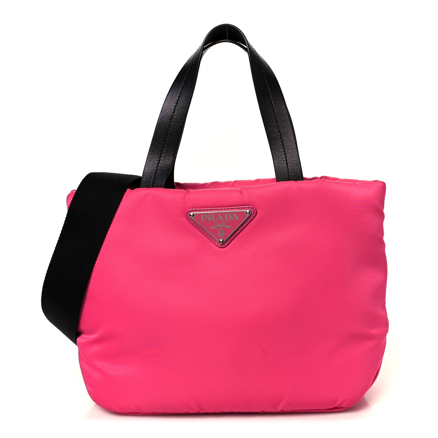 Prada Pink Padded Nylon Tote