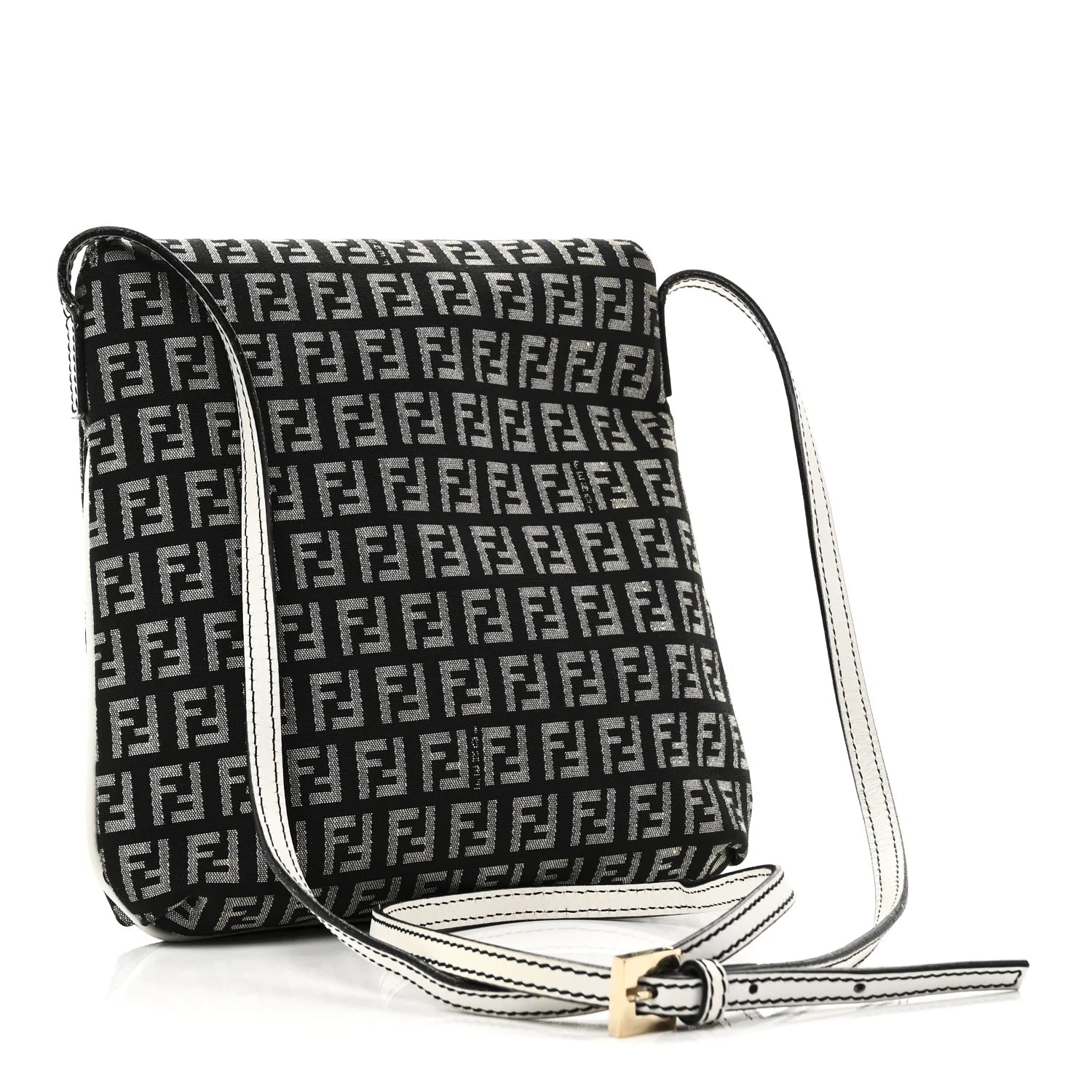 Fendi Black Zucchino Canvas Bag