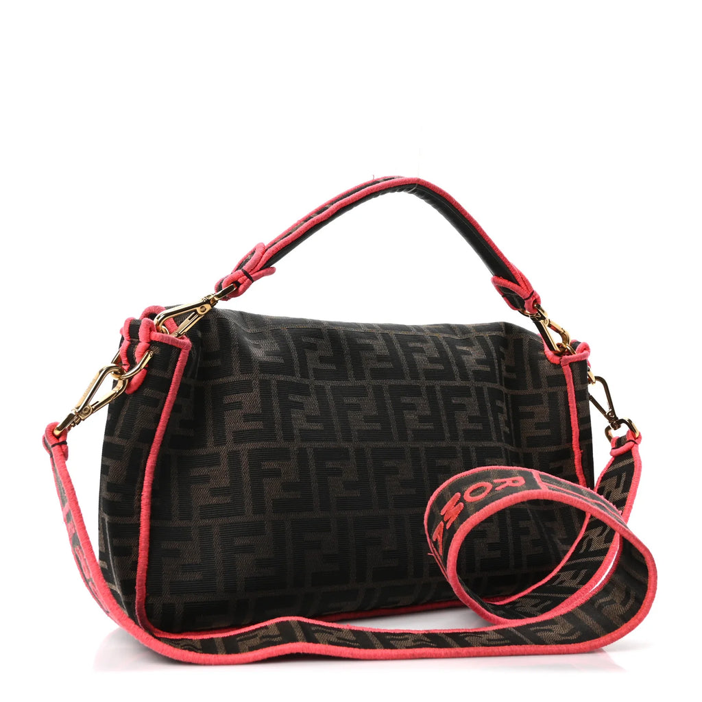 Fendi Pink Zucca Monogram Baguette