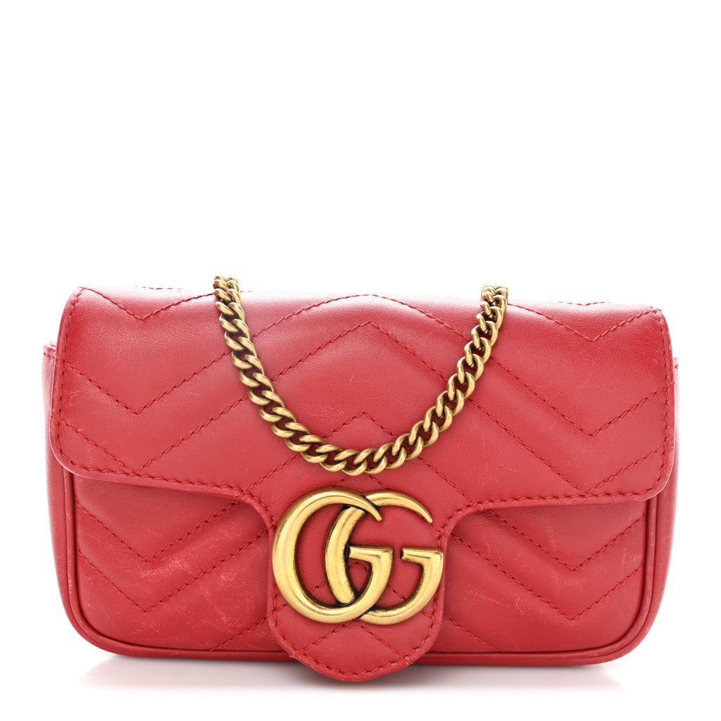 Gucci Red GG Marmont Bag