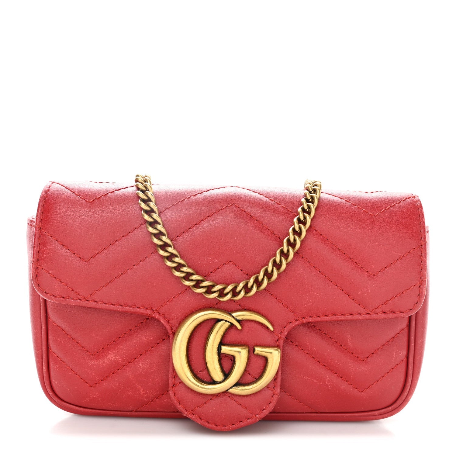 Gucci Red GG Marmont Bag