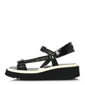 Chanel Black Quilted Platform Sandals