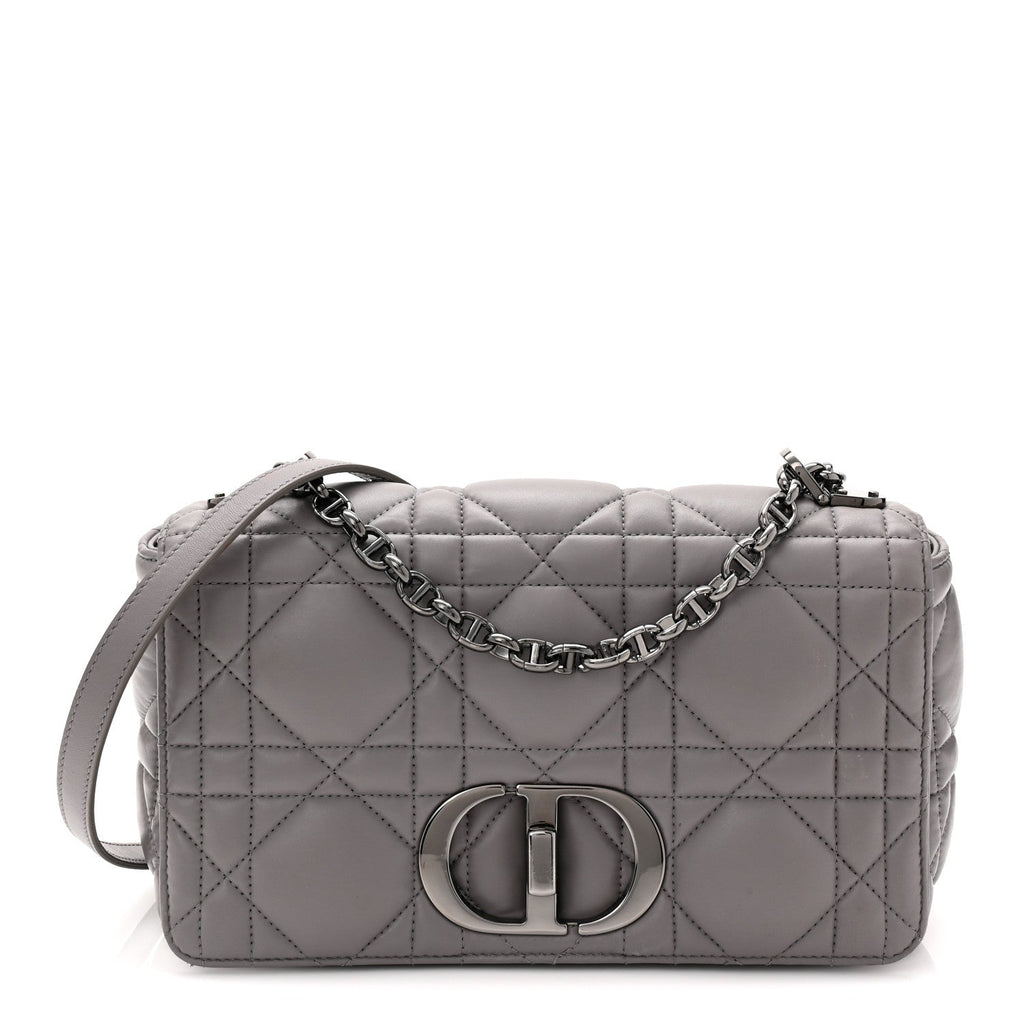 Dior Caro Grey Quilted Bag