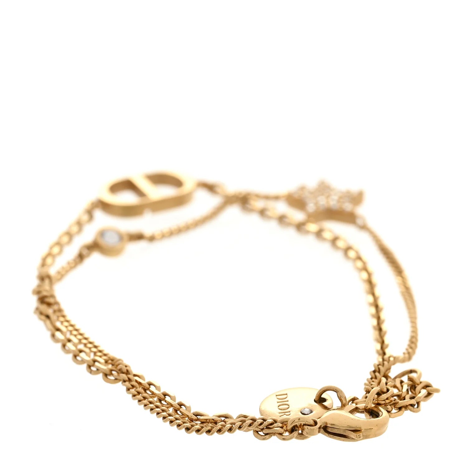 Dior Gold Crystal Star Bracelet