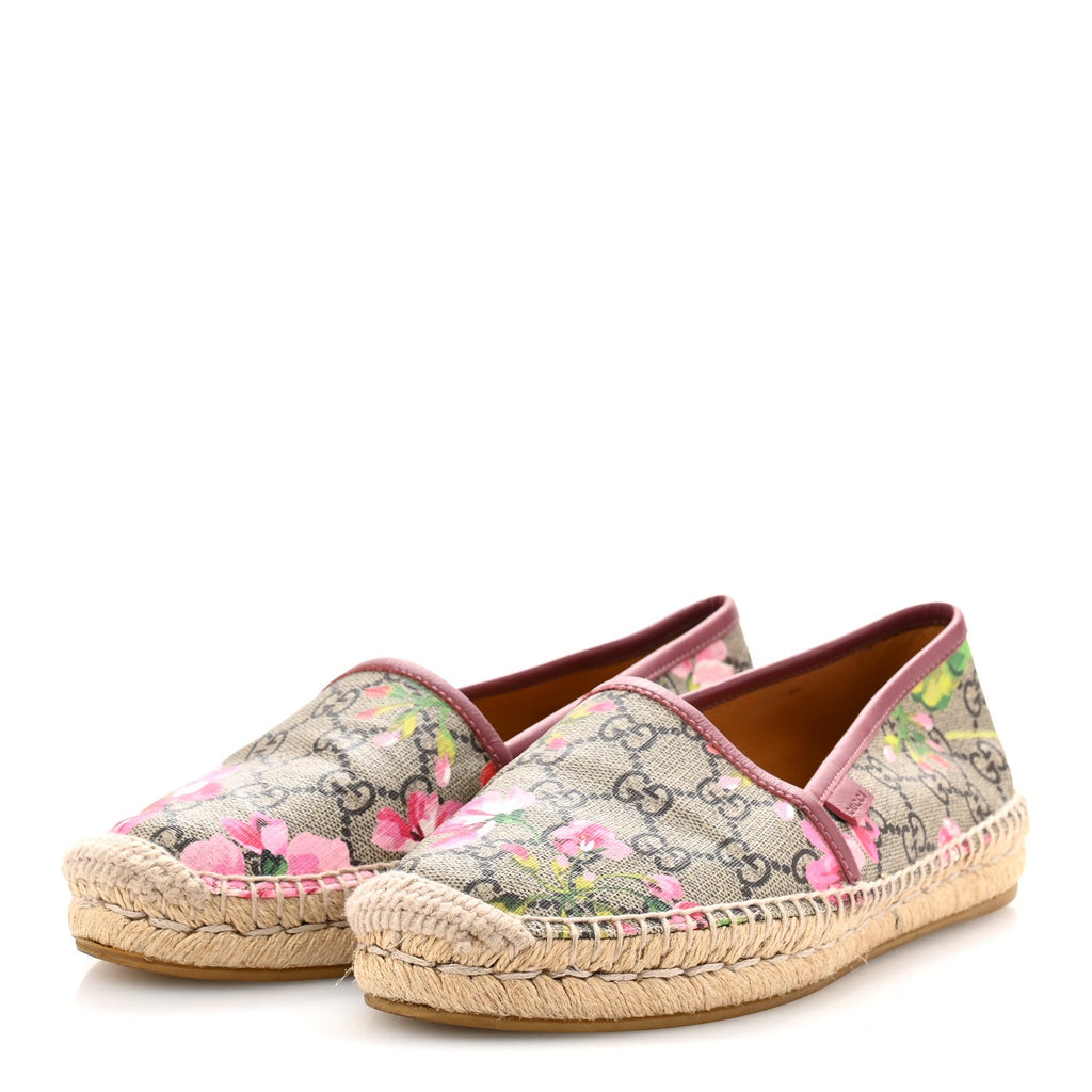 Gucci Blooms GG Supreme Espadrilles