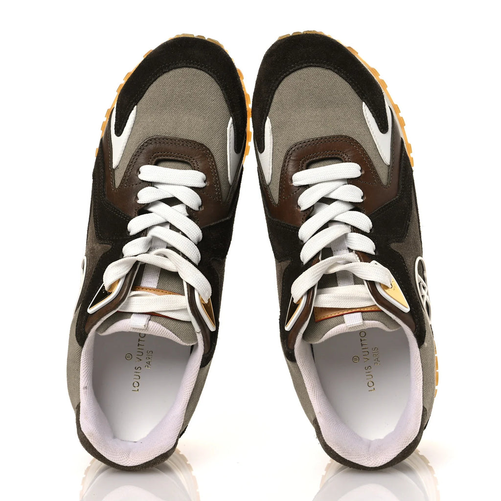 Louis Vuitton Brown Suede Sneakers