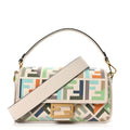 Fendi Multicolor FF Embroidery Baguette