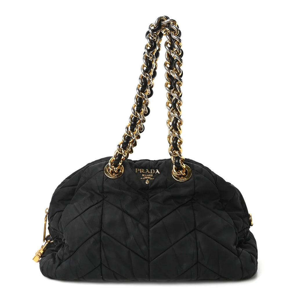 Prada Black Quilted Nylon Bag