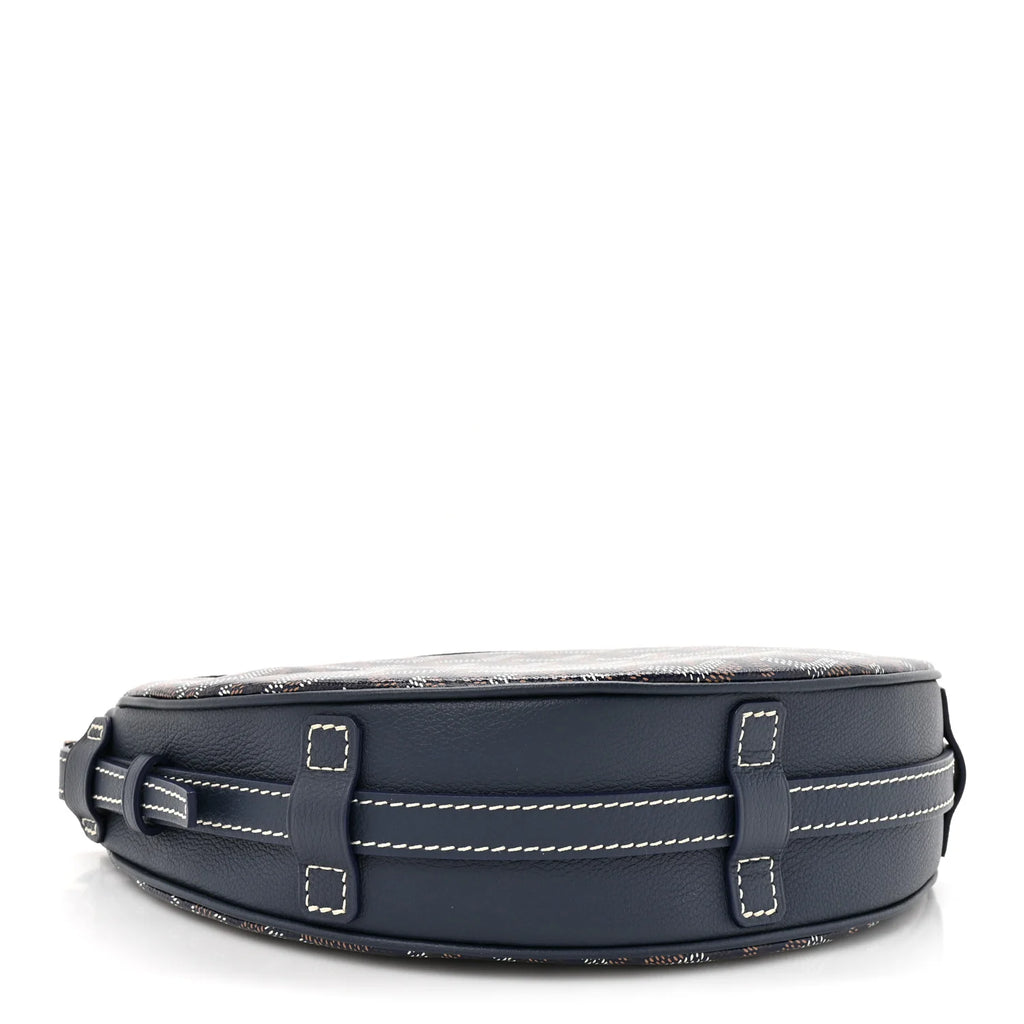 Goyard Navy Goyardine Belvedere Bag