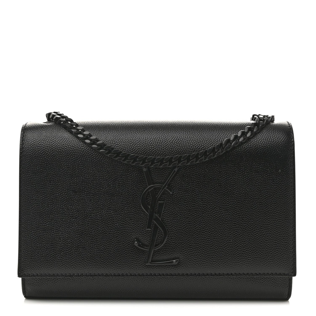 Saint Laurent Black Grained Bag