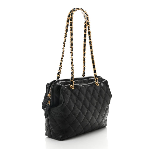Chanel Black Quilted Caviar Bag
