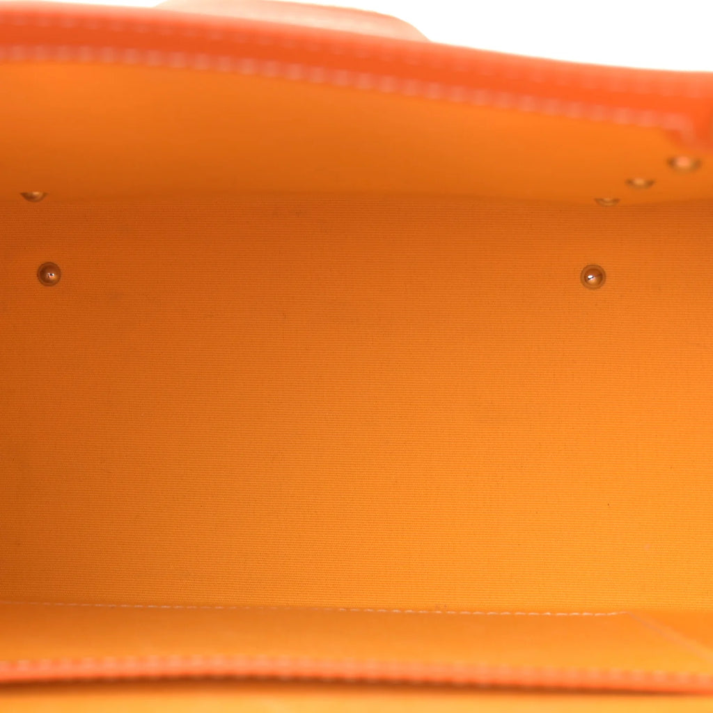 Goyard Orange Goyardine Saigon Handbag