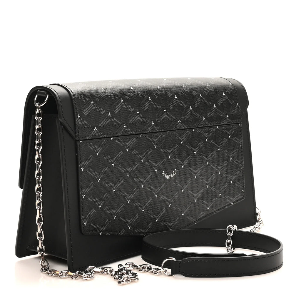 Goyard Black Goyardine Monte Carlo