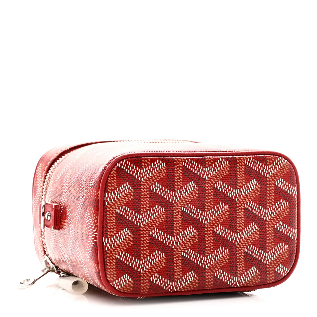 Goyard Red Goyardine Mini Vanity
