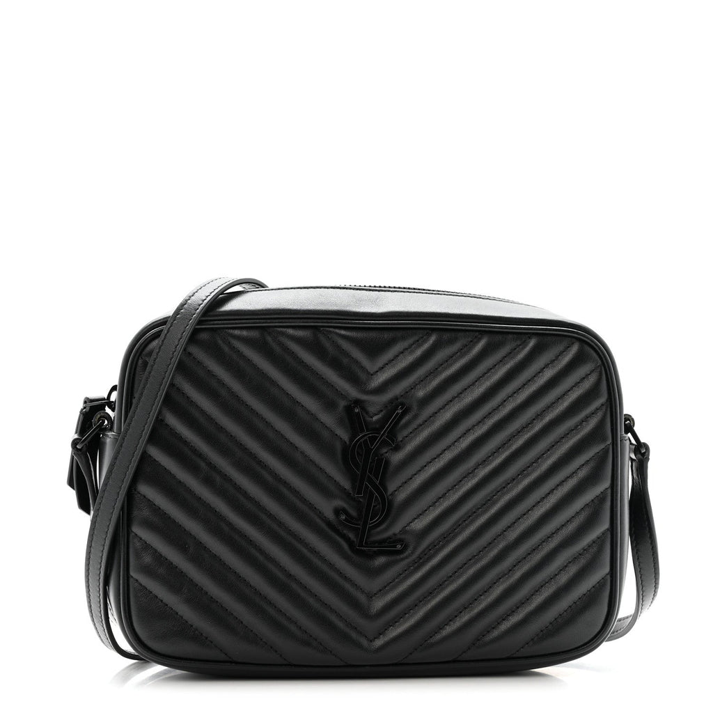 Saint Laurent Black Quilted Crossbody