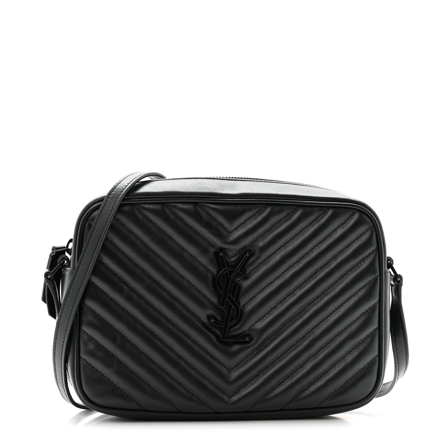 Saint Laurent Black Quilted Crossbody