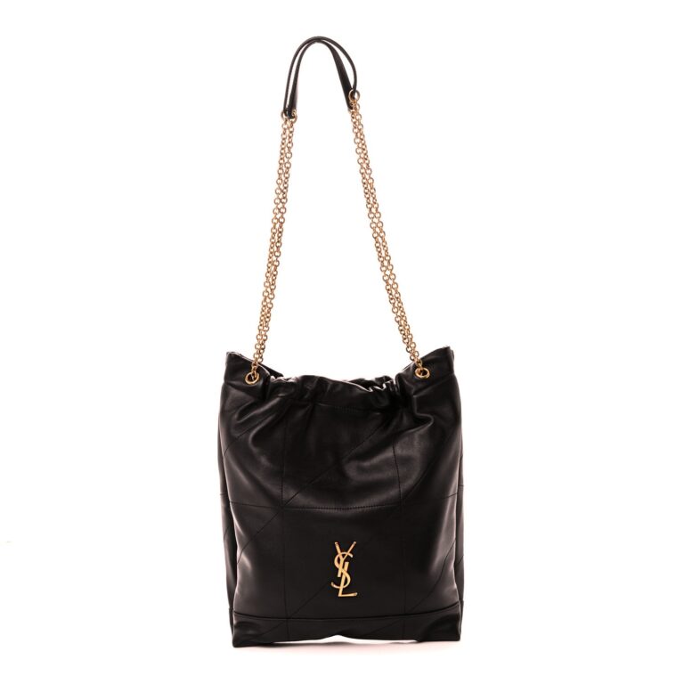 Saint Laurent Black Quilted Tote