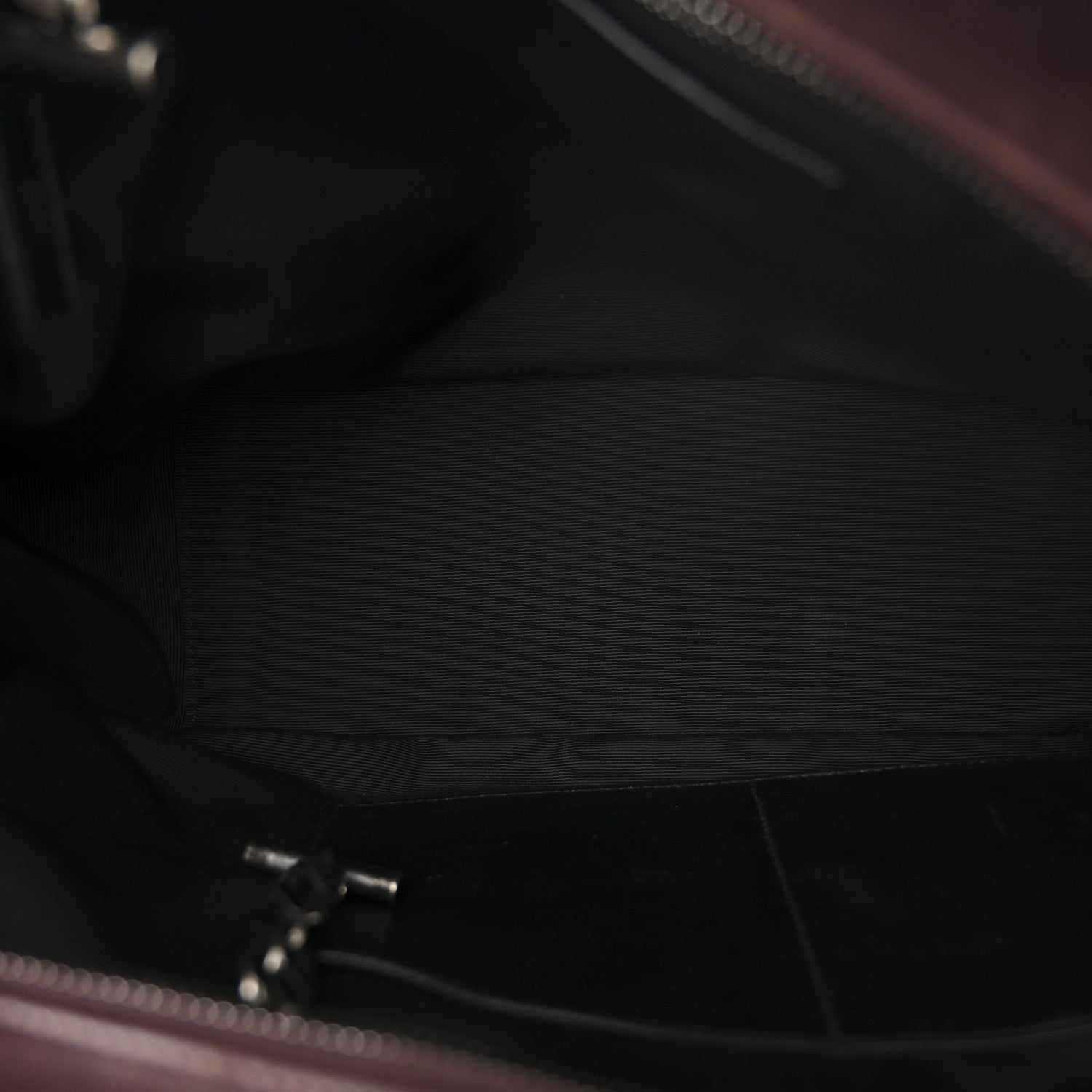 Saint Laurent Burgundy Quilted Tote