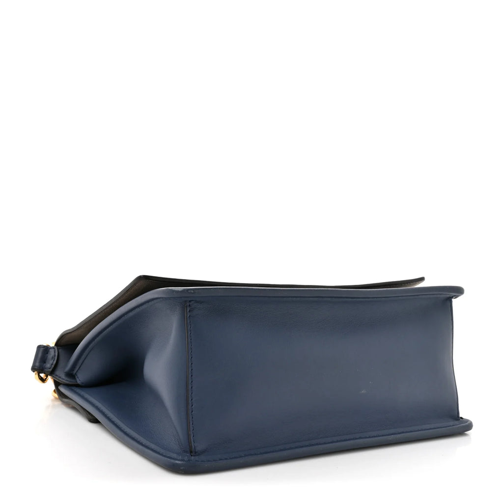 Fendi Navy Leather Kan I Bag