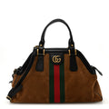 Gucci Ophidia Brown Suede Bag