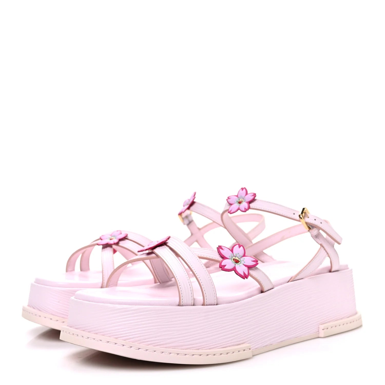 Louis Vuitton Pink Platform Sandals