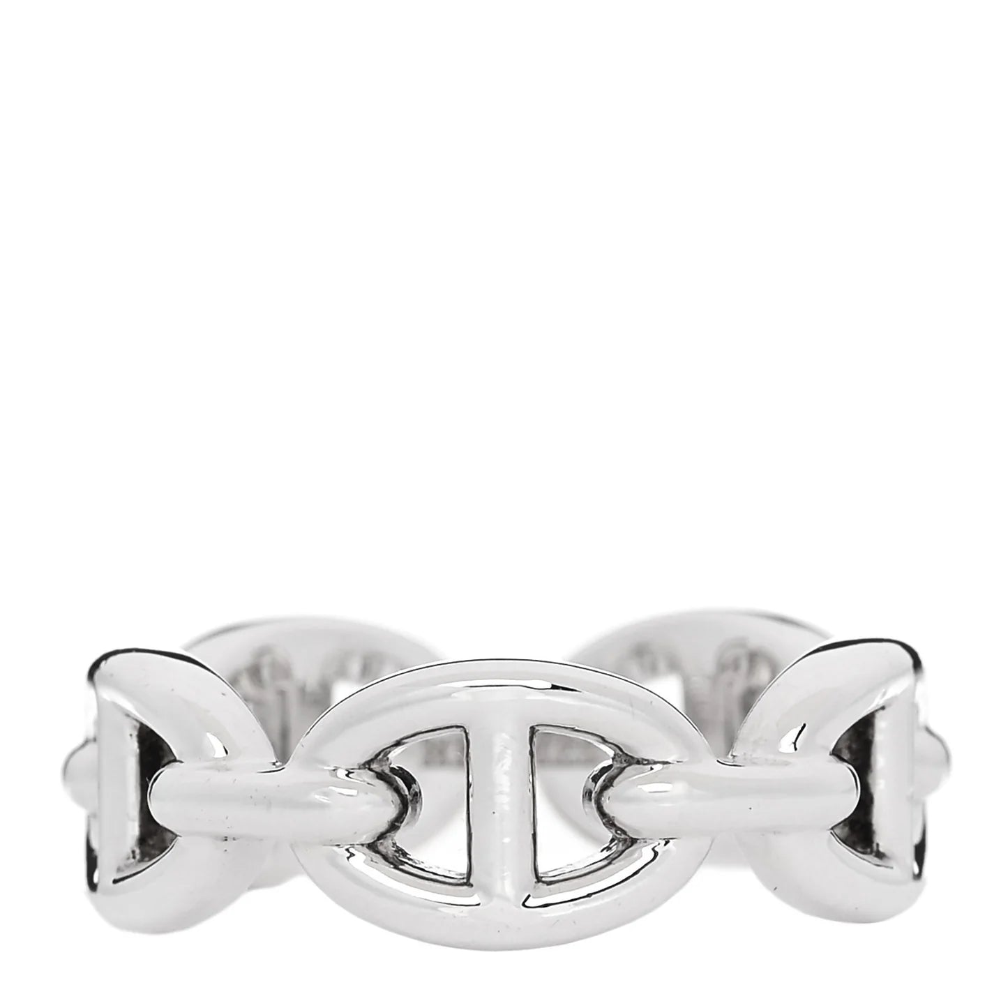 Hermes Silver Chaine d'Ancre Ring
