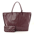 Goyard Burgundy Goyardine Saint Louis