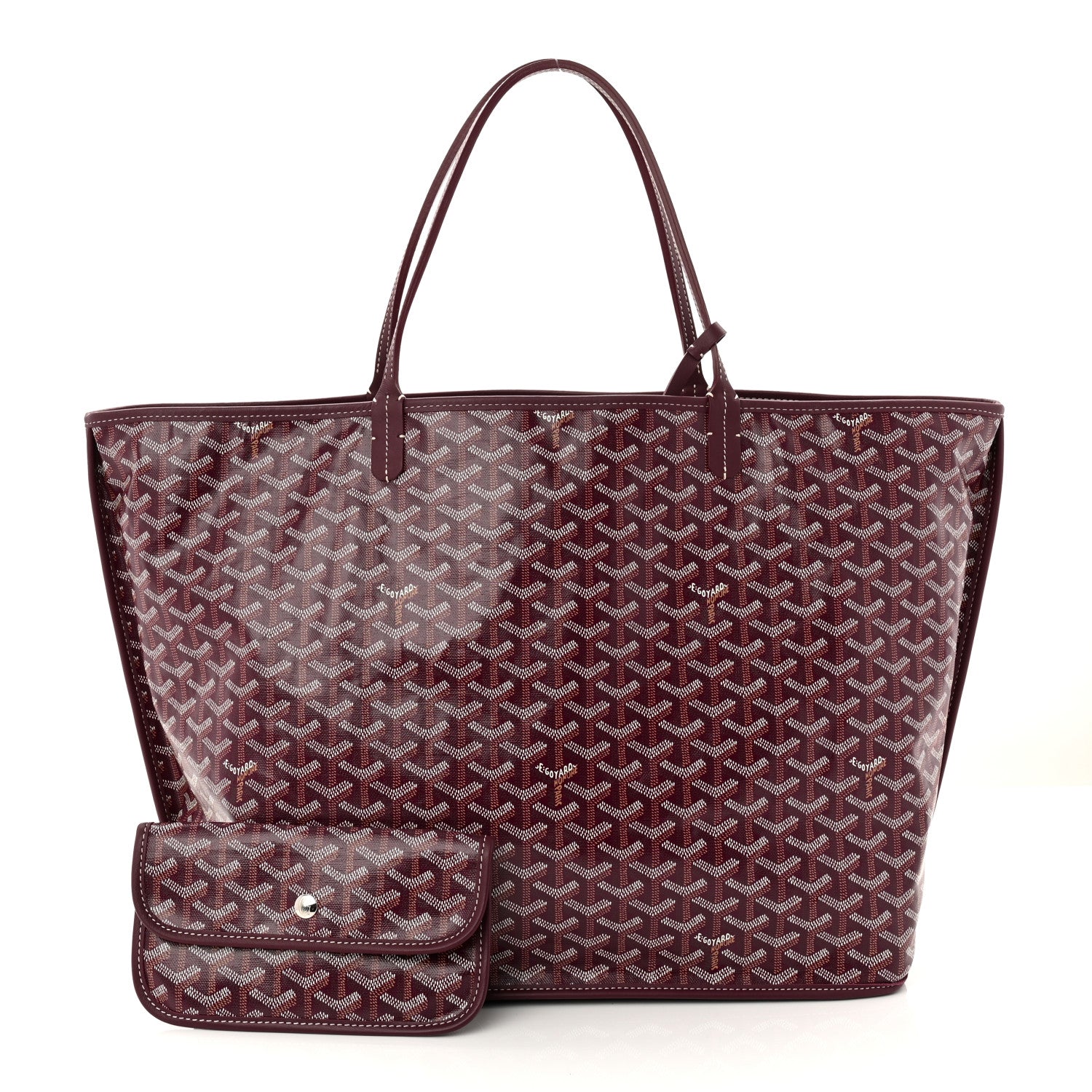 Goyard Burgundy Goyardine Saint Louis