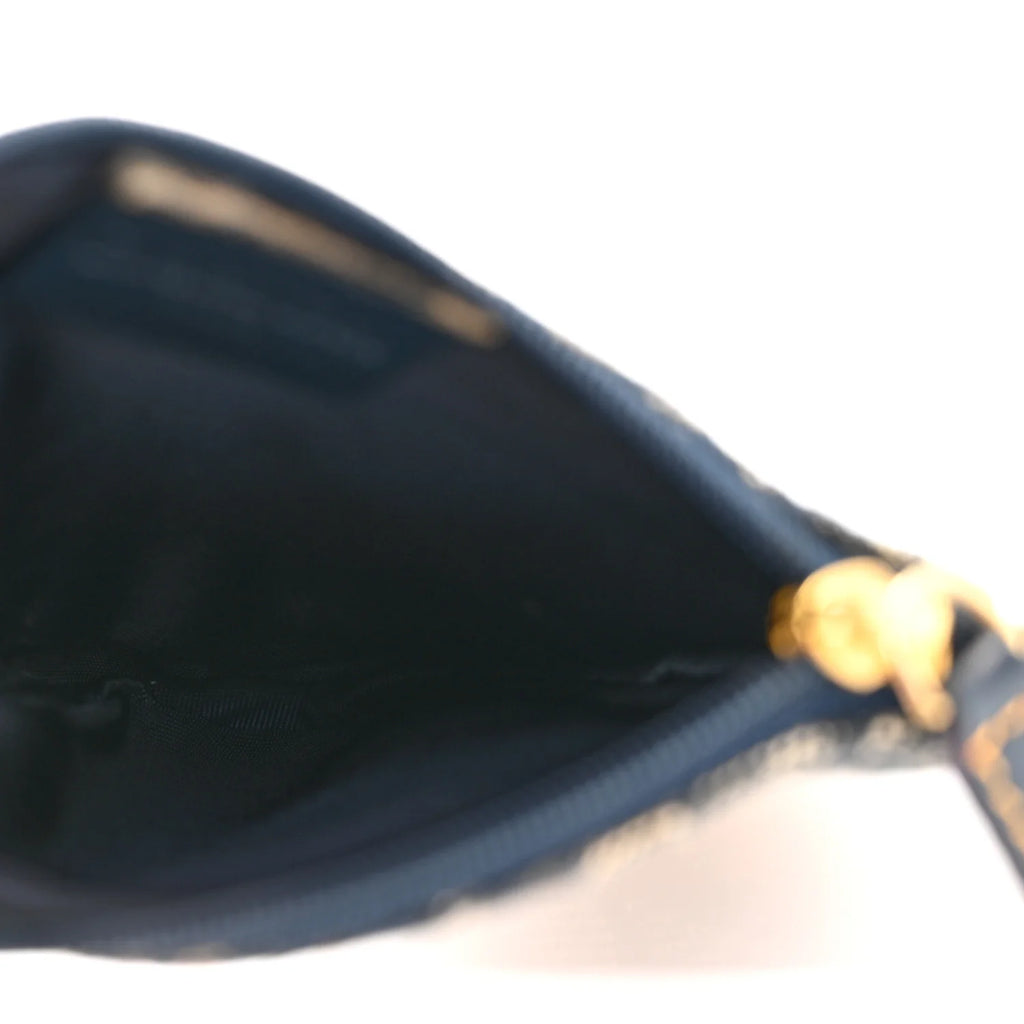 Dior Blue Oblique Jacquard Saddle
