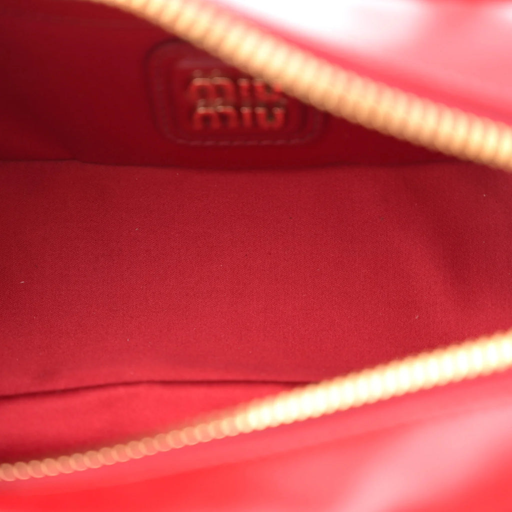 Miu Miu Red Matelassé Arcadie