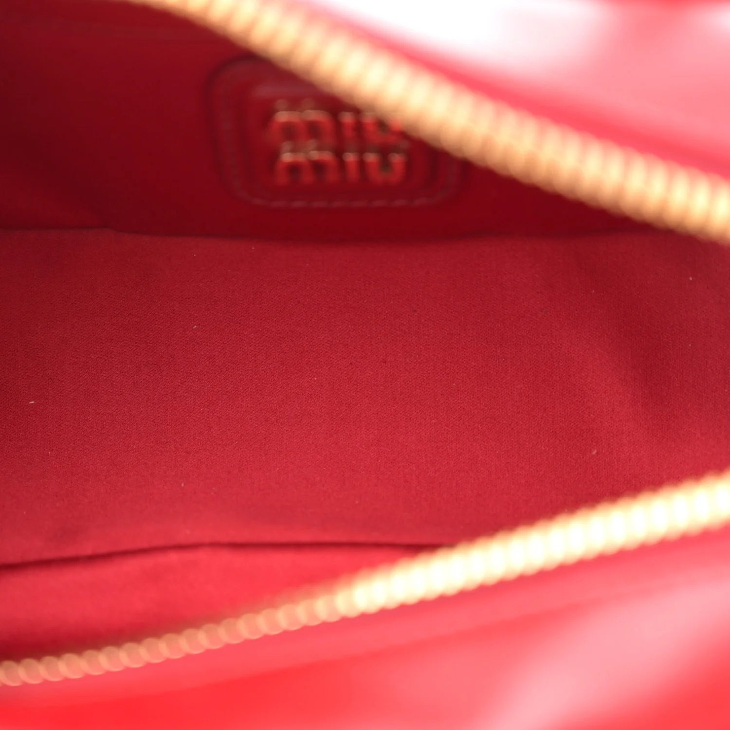 Miu Miu Red Matelassé Arcadie