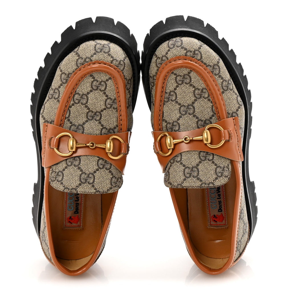 Gucci Horsebit GG Supreme Loafers